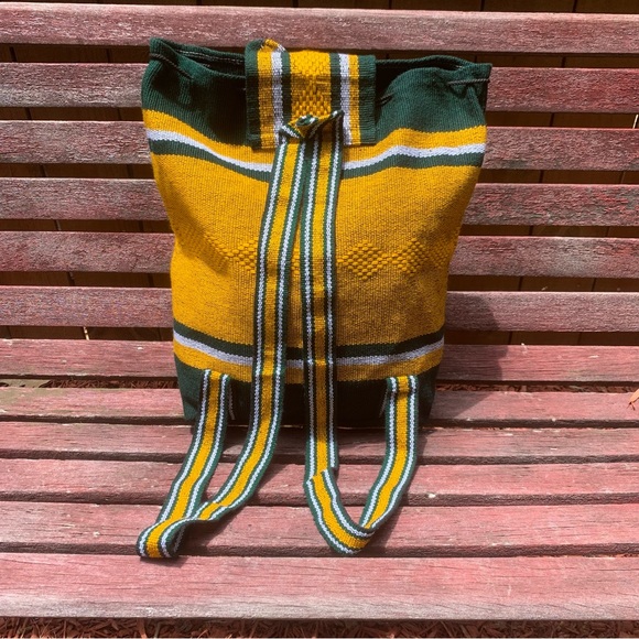 Green Bay Packers Embroidered Knit Backpack / Tote - Picture 2 of 7